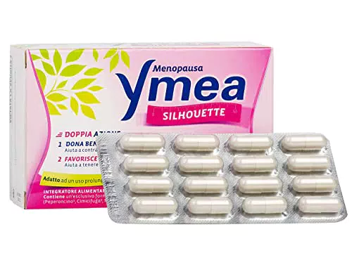 Ymea Silhouette Integratore Alimentare per Menopausa che Favorisce l'Equilibrio del Peso Corporeo, 64 capsule