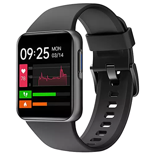 ZOSKVEE Smartwatch, Orologio Fitness Uomo Donna con Frequenza Cardiacaaturazione di Ossigeno nel Sangue Quadrante Orologio Dinamico da 1