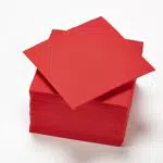 50 tovaglioli microgoffrati 24x25 cm 2V 100 % Nature Rosso - FSC