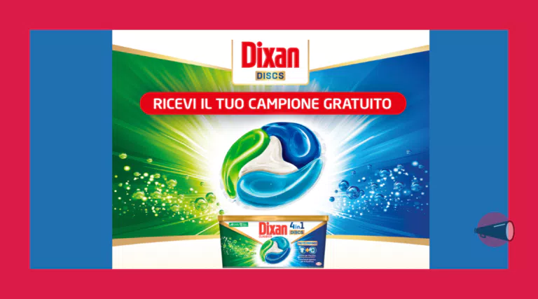 Richiedi il campione omaggio di Dixan DISCS Classico