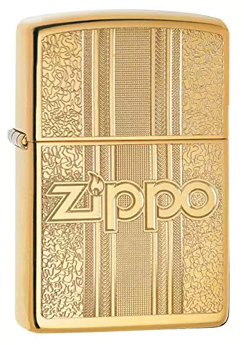 Accendino Zippo Zippo and Pattern Design 29677, Accendino Antivento Ricaricabile Zippo