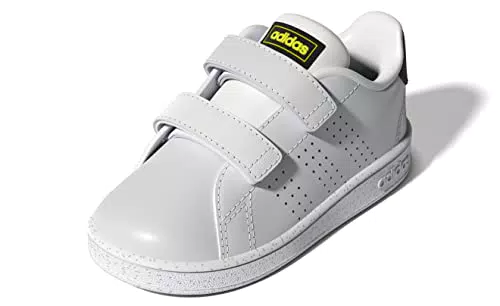 adidas Advantage CF Ineaker Unisex-Bambini, Bianco Ftwbla Negbás Amahaz