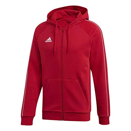 adidas Core 18 Fullzip Hoody, Felpa con Cappuccio Uomo
