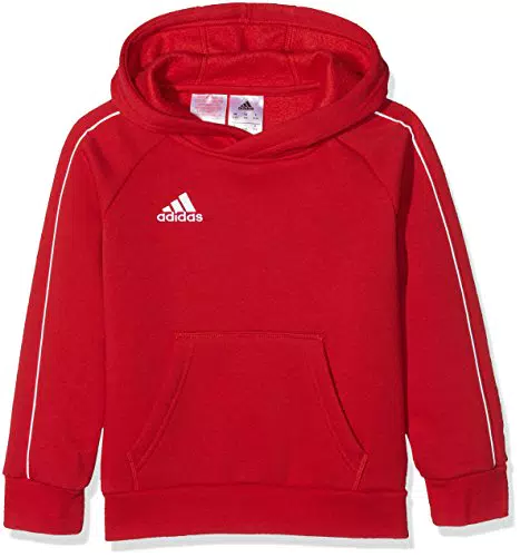Adidas Core 18 K, Felpa con Cappuccio Unisex Bambini