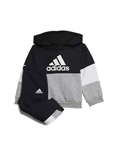 adidas Inf CB FL TS Tuta, Nero/Grigio, 12 Meses Unisex-Bimbi