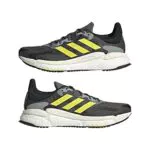 adidas Solar Boost 4 Mneaker Uomo, Grey Six/Beam Yellow/Linen Green