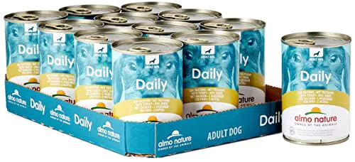 Almo Nature Dailymenu con Tacchino Umido Cane Premium - Confezione da 24 x 400 g