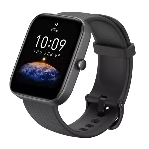 Amazfit Bip 3 Smartwatch Orologio Intelligente Fitness Tracker, nero