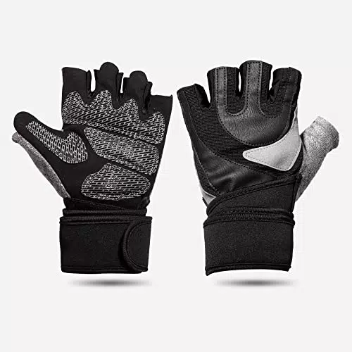 Amazon Brand - Umi Guanti Palestra Guanti Crossfit - Supporto completo per il polso e protezione extra per il palm guanti palestra uomo guanti donna palestrao