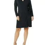 Amazon Essentials Abito A Portafoglio Firmato A Maniche Lunghe Donna