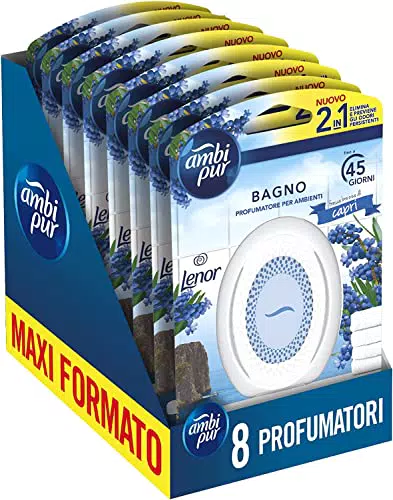 Ambi Pur Bagno Profumatore Per Ambienti, 8 per Bagno
