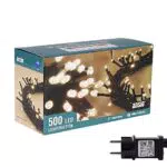 ANSIO Luci Natale Esterno 50m 500 LED Luci Albero di Natale Natalizie Luminose Bianco Caldo Luci Natalizie da Esterno/Interno Ideale per Mantello