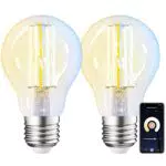ANTELA Lampadine Alexa Inteligente E27 7W LED 2700K-6500K Bianco Freddo/Caldo