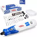 APEXFORGE Strumento Multifunzione, Mini Utensile Rotante Kit con Mandrino Autoserrante/80 accessori
