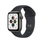 Apple Watch SE Smartwatch con cassa in alluminio grigio siderale con Cinturino Sport color mezzanotte