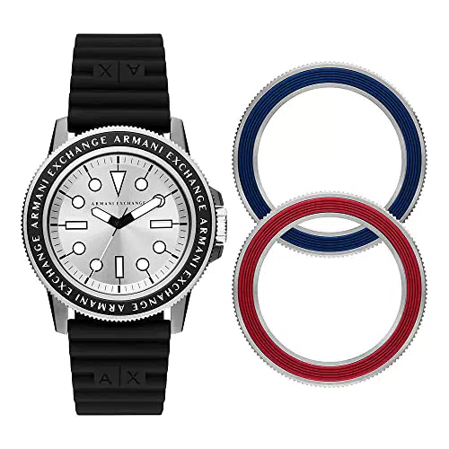 ARMANI Exchange orologio analogico con braccialetto  e due corone, ax7136
