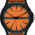 Armani Exchange Orologio da Uomo a Tre Lancette, in Acciaio Inossidabileisura Cassa 43 mm