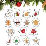 ASANMU Stampini Biscotti, 15 Pezzi Formine per Biscotti di Natale