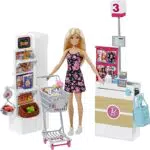 Barbie - Bambolaupermercato, Carrello Funzionante e Tanti Accessoriulticolore