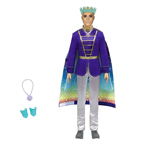 Barbie Dreamtopia -Bambola Ken Biondo 2 in 1 si Trasforma da Principe a Tritone