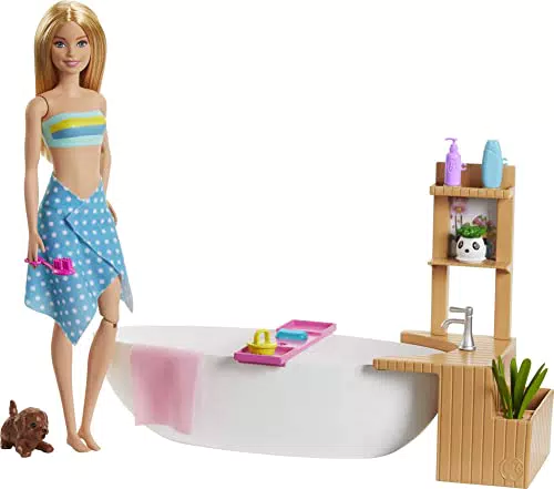 Barbie- Fizzy Bath Bambola con Vasca da Bagno e Accessori