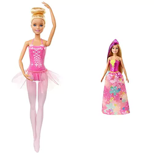 Barbie GJK13 Dreamtopia Princess Doll & Ballerina Bambola Bionda con Tutù