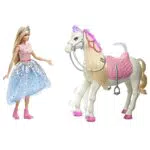 Barbie GYK64 Bambola con Cavallo, 25 Combinazioni di Luci e Suoni