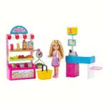 Barbie Playset Chiosco degli Snack con Bambola Chelsea e più di 15 Accessori