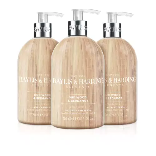Baylis & Harding BHELHWOB Elements Oud Wood & Bergamottoavaggio Mani 500 ml