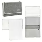 BÉABA, Organizzatore Pannolini Portatile, tappetino fasciatoio da viaggio 100% cotone
