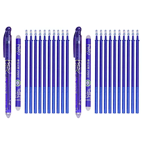 Beetest 22 PCS Penna Cancellabile, Penne a Inchiostro Gel Cancellabili