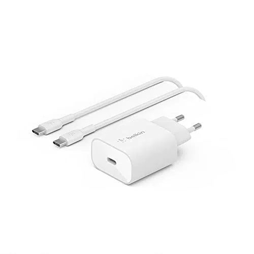 Belkin BoostCharge Caricabatteria da parete da 25 W con PPS - Cavo da USB-C a USB-C incluso