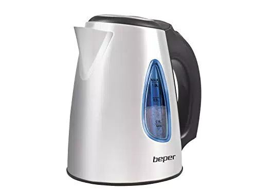 BEPER BB.002 Bollitore Elettrico, 1630 W, 1 Liter, Acciaio