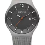 BERING Uomo Analogico Solare Orologio con Cinturino in Acciaio inossidabile Cinturino e Vetro zaffiro
