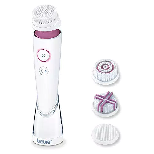 Beurer Spazzola facciale FC 95 Deep Pore Cleansing 4 testine impermeabili con batteria