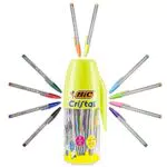 BIC Megatubo, Set Penne a Sfera Colorate Cristal Original