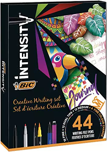 BIC Italia Intensity, Kit Scrittura Creativaet Cancelleria con 4 Colour Change