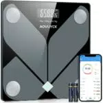 Bilancia Pesapersone, Bilancia Impedenziometrica Professionale con Bluetooth App Bilancia Digitale Smart con Unità KG/LB/ST y 12 Indici di Corporea