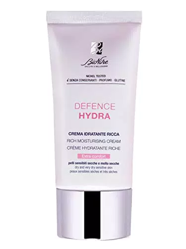 Bionike Defence Hydra - Crema Viso Idratante Ricca, per Pelli Sensibili Secche e Molto Secche