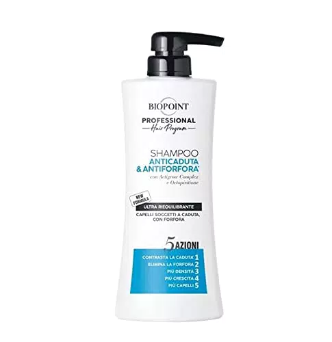Biopoint Professional 5 Azioni Shampoo Anticaduta & Antiforfora Ultra Equilibrante
