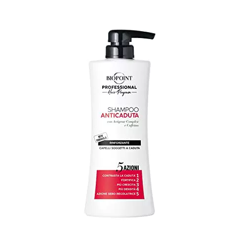 Biopoint Professional 5 Azioni Shampoo Anticaduta Ultra Rinforzante per Capelli Soggetti a Caduta
