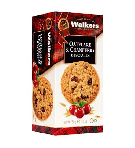 Biscotti Tipici Scozzesi ai Fiocchi d'Avena e Mirtilli Rossi