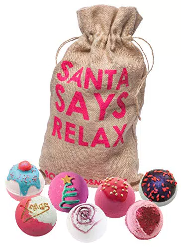 Bomb Cosmetics, confezione regalo in juta fatta a mano con bombe da bagno