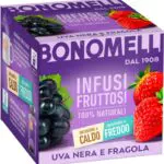 Bonomelli Infusi Fruttosi, Uva Nera e Fragola, Confezione da 12 Filtri
