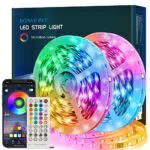 Bonve Pet Striscia Leduci Led camera da letto 10 Metried Striscia con 40 Tasti Telecomando Controller Bluetoothed rgb SMD 5050 Funzione Musicaletrisce led per Decorazioni Cucina Bar Festa