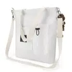 Borsa Stoffa Shopperacause Borsa Tote in Tela in Cotone con Cerniera