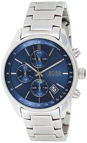Boss Orologio con Cronografo al Quarzo da Uomo con Cinturino in Acciaio Inossidabile Argentato - 1513478
