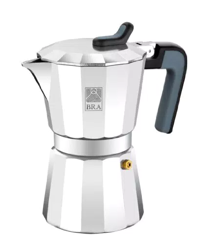 BRA DE LUXE 2 caffettiera moka - moka bollilattes