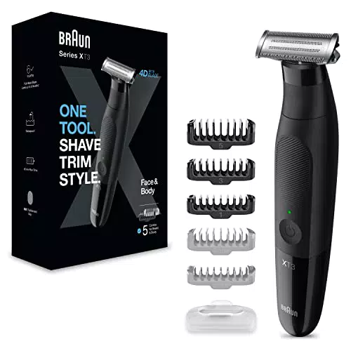 Braun Series XT3 Rasoio Elettrico Barba Con Rifinitore per Depilazione Uomo