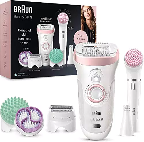 Braun Silk-épil Depilatore Donna, Beauty Kit Deluxe 9-in-1, SE 9-995